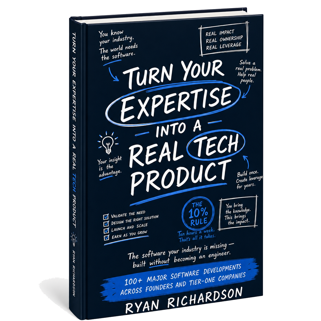 Turn Your Expertise Into a Real Tech Product — book cover